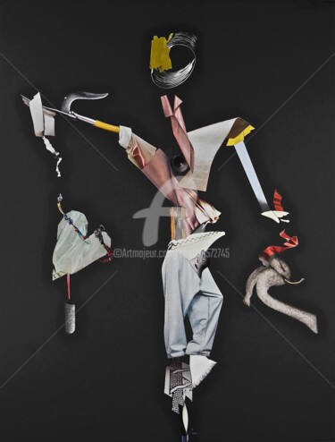 Collages intitulée "INSOLENCE" par Cha, Œuvre d'art originale, Découpages