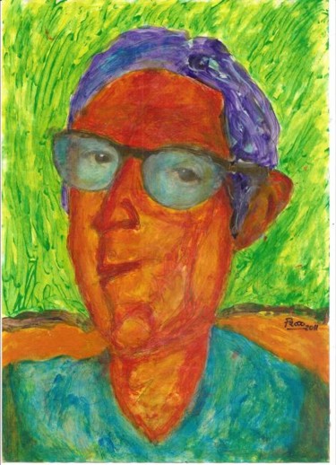 Pintura titulada "Con gafas" por Chabacan, Obra de arte original