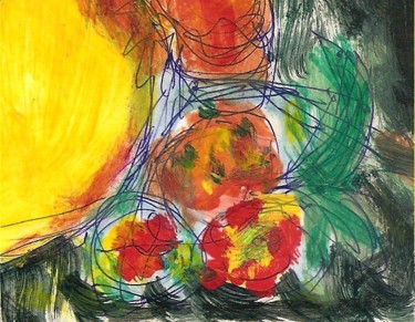 Pintura titulada "Con amarillo" por Chabacan, Obra de arte original