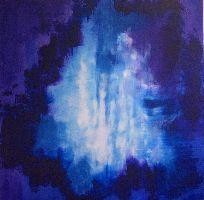 Peinture intitulée "BLUE AGE" par Tiana Chabert, Œuvre d'art originale, Huile