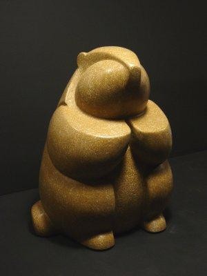 Sculpture titled "Marmotte" by Michel Chabut, Original Artwork