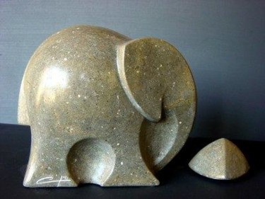 Sculpture titled "Eléphant" by Michel Chabut, Original Artwork