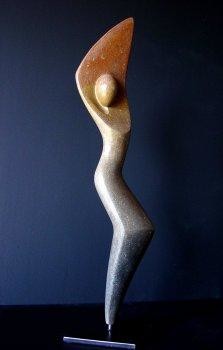 Sculpture titled "Flamme" by Michel Chabut, Original Artwork