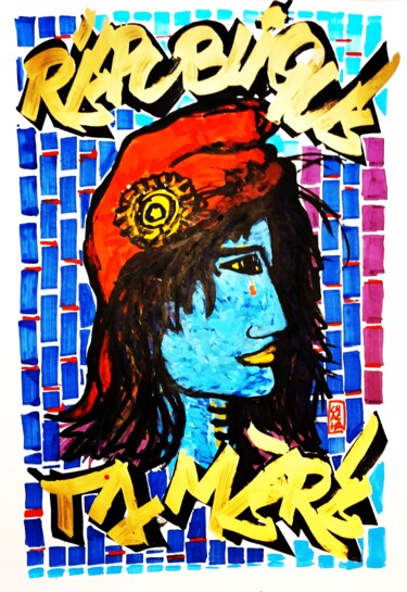 图画 标题为“REPUBLIQUE TA MERE” 由Chachagrafitero, 原创艺术品, 墨