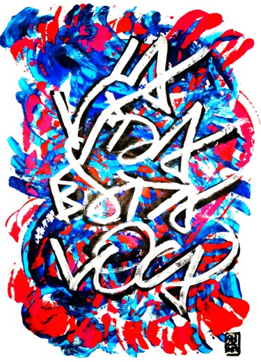 绘画 标题为“LA VIDA ESTA LOCA” 由Chachagrafitero, 原创艺术品, 丙烯