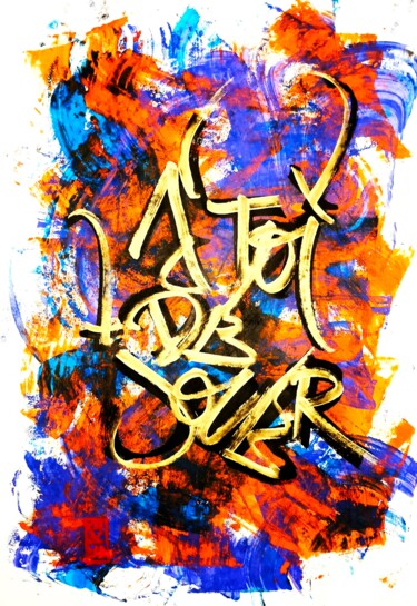 Картина под названием "A TOI DE JOUER" - Chachagrafitero, Подлинное произведение искусства, Акрил