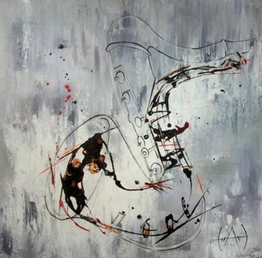 Painting titled "saxophone" by Chachapeala, Original Artwork
