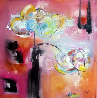 Painting titled "les fleurs du plais…" by Chachapeala, Original Artwork