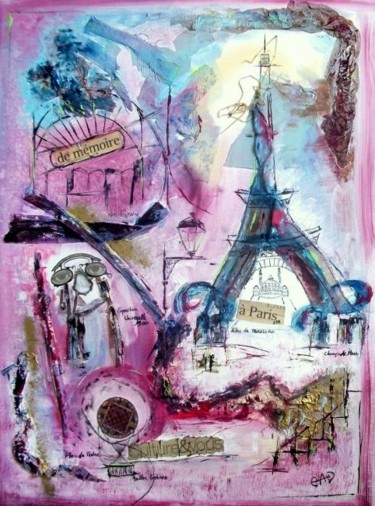 Painting titled "paris 1900" by Chachapeala, Original Artwork