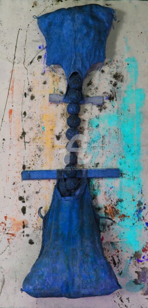Sculpture titled "Mongolian Culture" by Chadraabal Adiybazar, Original Artwork, Leather