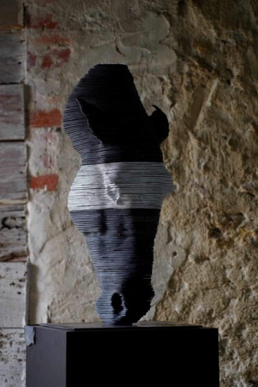Скульптура под названием "horse head" - Chae Valerie Schmitt, Подлинное произведение искусства, Камень