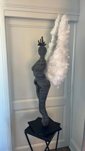 Скульптура под названием "angel" - Chae Valerie Schmitt, Подлинное произведение искусства, Камень