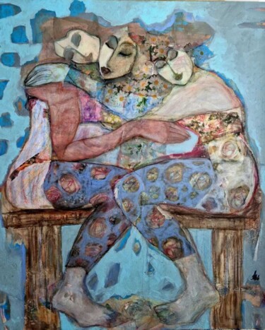 Pintura intitulada "Endless support" por Chahla Soummer, Obras de arte originais, Acrílico