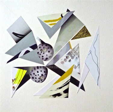 Collages titled "ARIANE" by Cha, Original Artwork, Paper