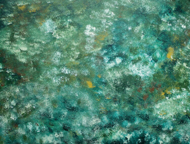 Картина под названием "Mossy Forest" - Chai, Подлинное произведение искусства, Акрил Установлен на картон