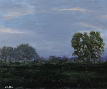Painting titled "Dusk" by Terence Kelly, Original Artwork, Acrylic