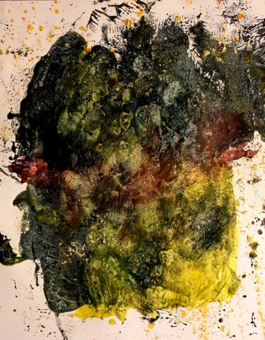 Pittura intitolato "La mine prend l'eau…" da Chamartin, Opera d'arte originale, Acrilico
