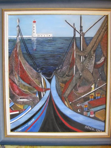 Painting titled "Quiberon" by Françoise Chambron, Original Artwork