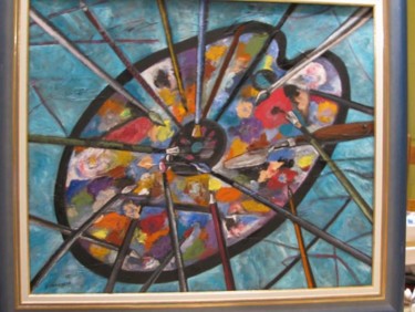 Painting titled "Un jour de colère" by Françoise Chambron, Original Artwork