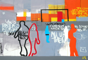 Malerei mit dem Titel "You’d have a ride w…" von Franck Chambrun, Original-Kunstwerk, Acryl