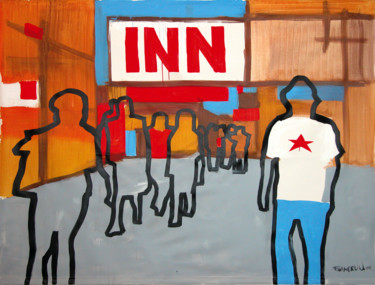 Peinture intitulée "INN (réf. A022)" par Franck Chambrun, Œuvre d'art originale, Acrylique