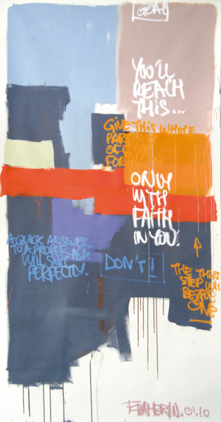 Peinture intitulée "You’ll reach this……" par Franck Chambrun, Œuvre d'art originale, Acrylique