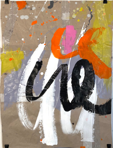 Malerei mit dem Titel "KRAFT_21_009" von Franck Chambrun, Original-Kunstwerk, Acryl