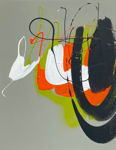 Peinture intitulée "Untitled 21-076" par Franck Chambrun, Œuvre d'art originale, Acrylique