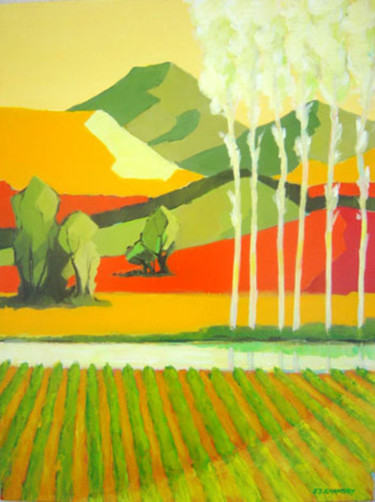 Painting titled "LA RIVIÈRE.jpg" by Jjchambry, Original Artwork