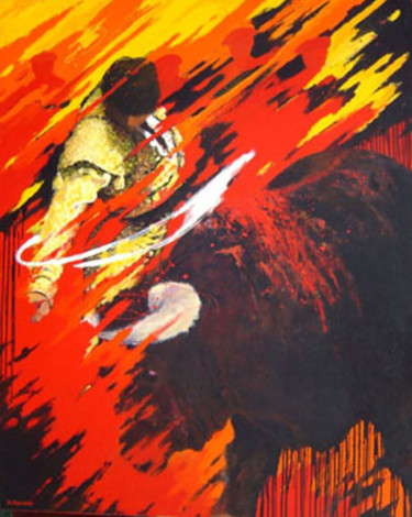 Peinture intitulée "Toro Bravo.jpg" par Jjchambry, Œuvre d'art originale