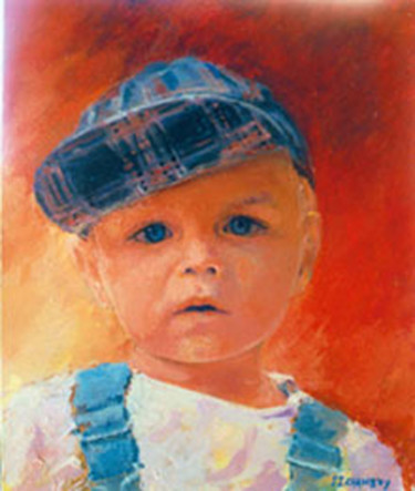 Peinture intitulée "Jules mon petit-fil…" par Jjchambry, Œuvre d'art originale
