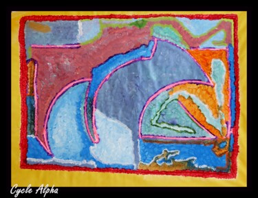 Pintura intitulada "Cycle Alpha" por Chamm'S, Obras de arte originais, Acrílico