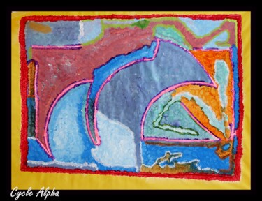 Peinture intitulée "Cycle Alpha" par Chamm'S, Œuvre d'art originale, Acrylique