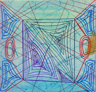 Malerei mit dem Titel "Phaze Alpha 1" von Chamm'S, Original-Kunstwerk, Acryl