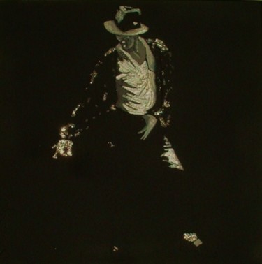 Peinture intitulée "Mickaël Jackson" par Thierry Chamoux, Œuvre d'art originale, Acrylique
