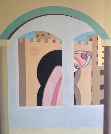 Картина под названием "Où est cet Orient i…" - Chan Mengal, Подлинное произведение искусства, Масло