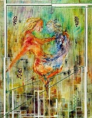 Peinture intitulée "Le mandarin merveil…" par Chantal Bietlot, Œuvre d'art originale, Huile