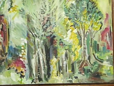 Peinture intitulée "forêt" par Chantal De Lagenest, Œuvre d'art originale