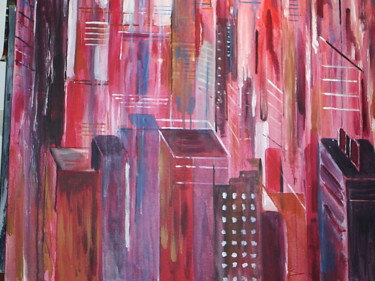 Painting titled "New-York 1" by Chantal De Lagenest, Original Artwork