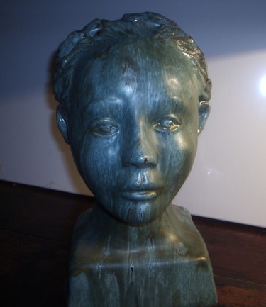 Sculpture titled "jeune fille" by Chantal De Lagenest, Original Artwork