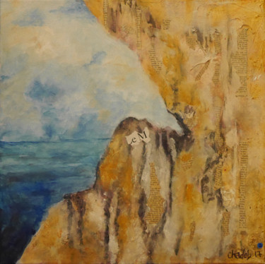 Painting titled "calanque" by Chantal Debeunne (Chadeb), Original Artwork, Acrylic