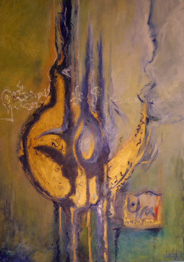 Painting titled "Eclosion" by Chantal Debeunne (Chadeb), Original Artwork, Acrylic