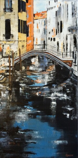 Painting titled "Venise 4" by Chantal Derrien, Original Artwork, Acrylic