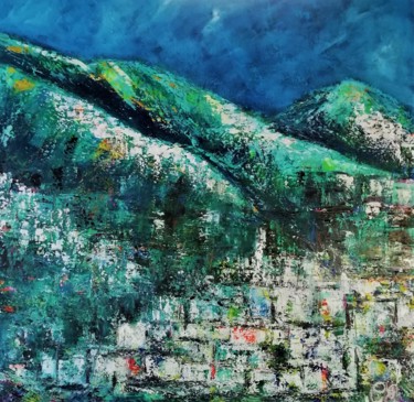 Ζωγραφική με τίτλο "La Gomera" από Chantal Eymes, Αυθεντικά έργα τέχνης, Ακρυλικό