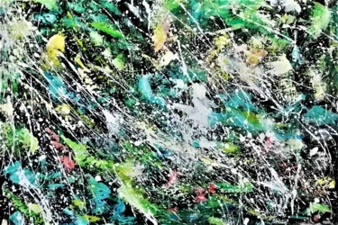 Картина под названием "CONFINEMENT" - Chantal Eymes, Подлинное произведение искусства, Акрил Установлен на Деревянная рама д…