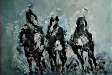 Peinture intitulée "ENDURANCE" par Chantal Eymes, Œuvre d'art originale, Huile