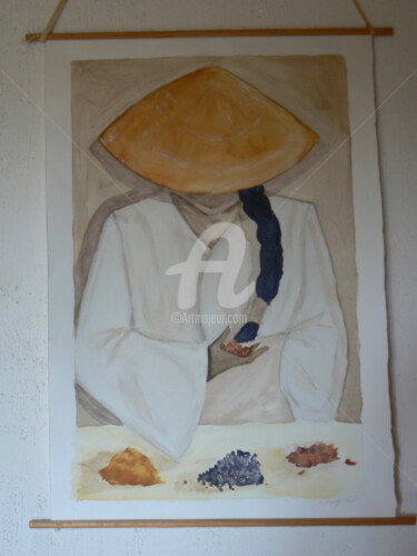 Peinture intitulée "p1070507.jpg" par Chantal Hailly, Œuvre d'art originale, Gouache