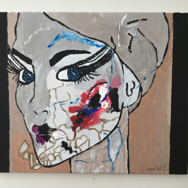 Painting titled "Cancer" by Chantal Lavoie, Original Artwork, Acrylic Mounted on Wood Stretcher frame