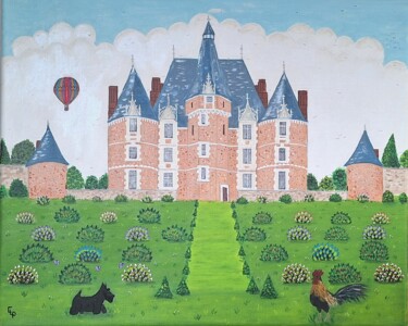 Pittura intitolato "Château de Martainv…" da Chantal Le Pape, Opera d'arte originale, Acrilico