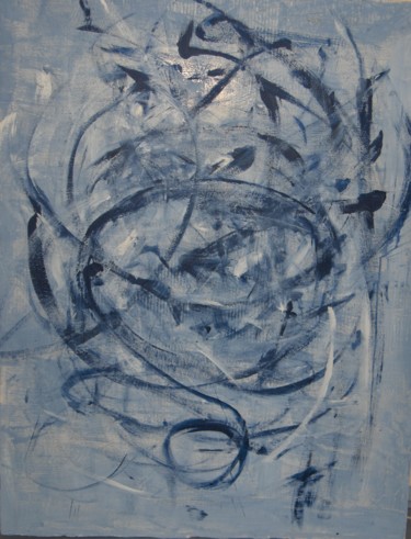 Peinture intitulée "danse-bleue.jpg" par Chantal Listoir, Œuvre d'art originale